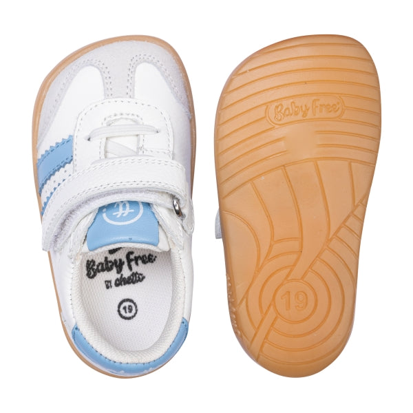 Chetto - Desportivo barefoot (Branco & Azul)