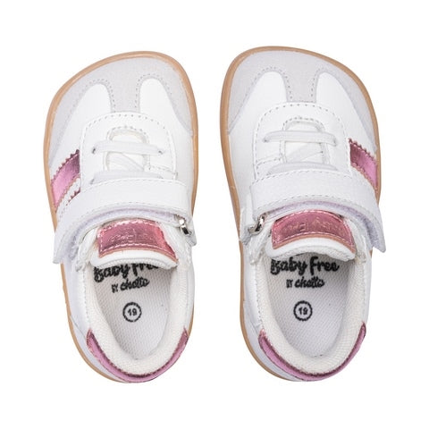 Chetto - Desportivo barefoot (Branco & Rosa)