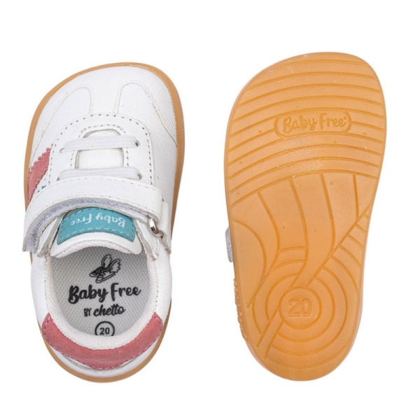 Chetto - Desportivo barefoot (Branco & Turquesa)