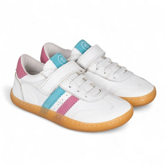 Chetto - Desportivo barefoot (Branco & Turquesa)