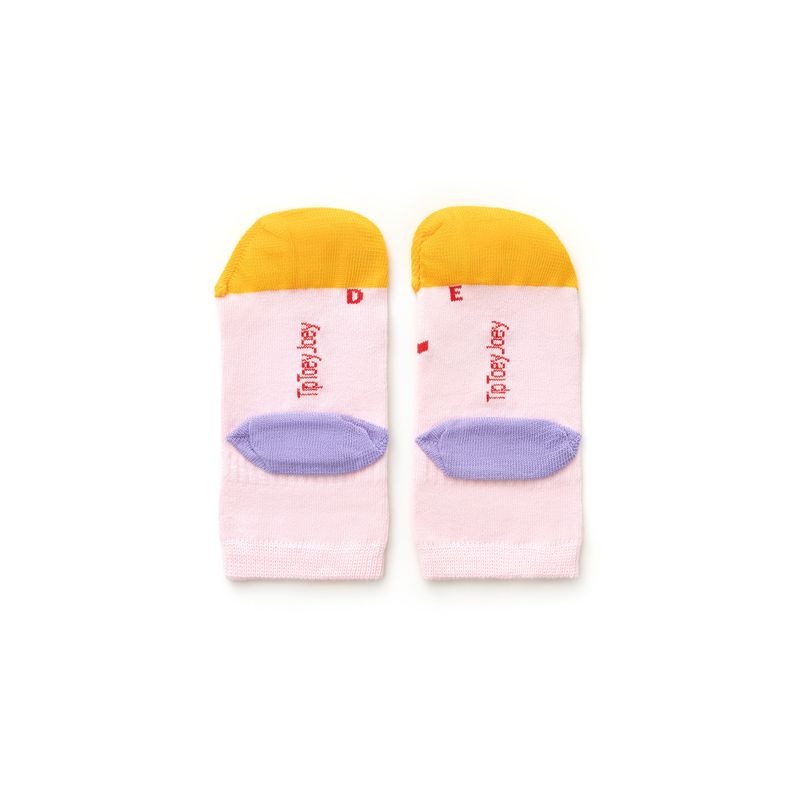 Tip Toey Joey - Meias dedinhos livres (Pink & Yellow)