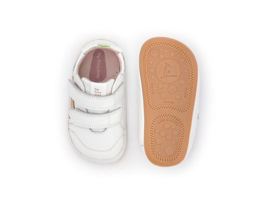 Tip Toey Joey - Landy (White & Metalic Salmon)