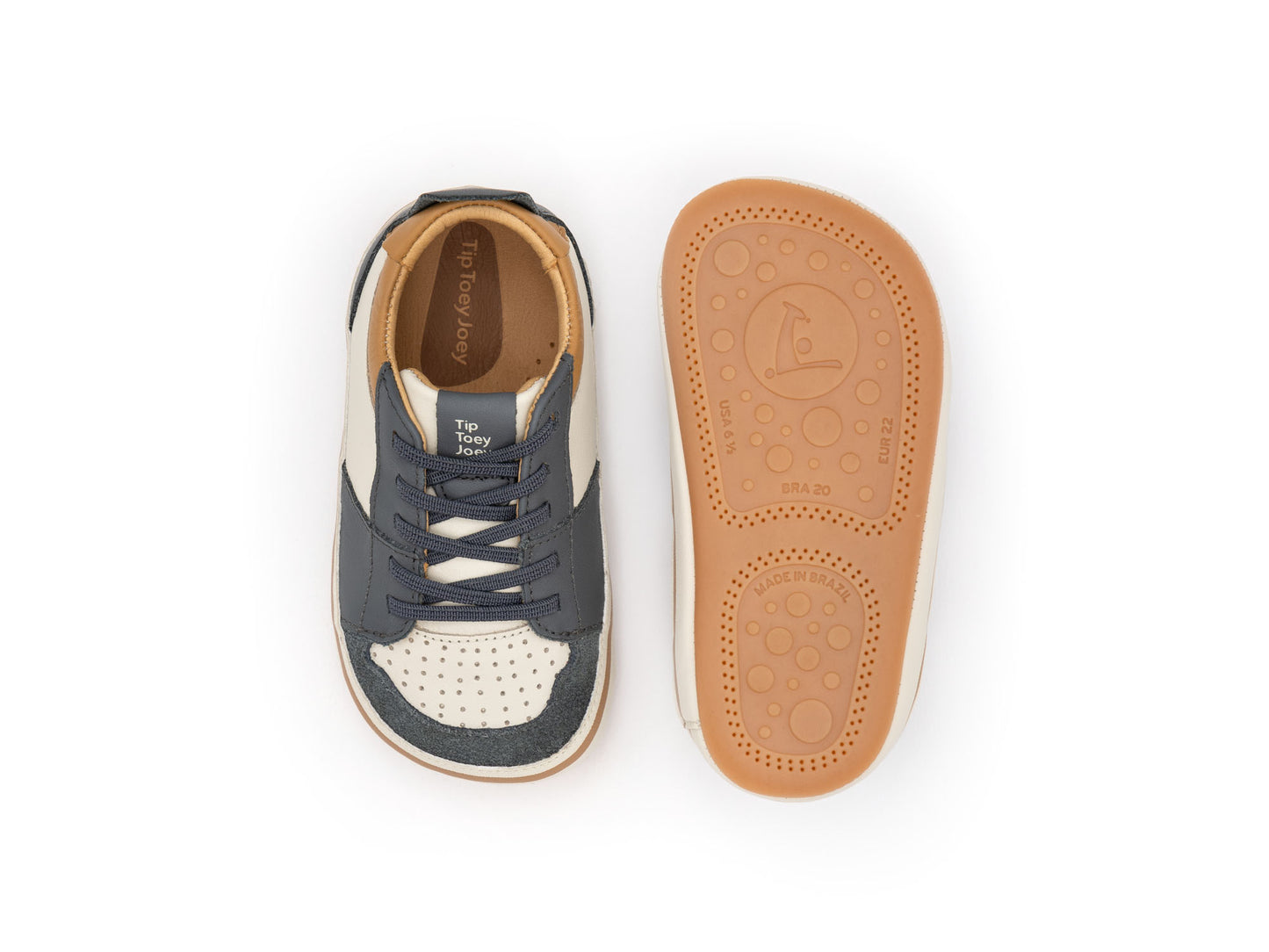 Tip Toey Joey - Ollie (Tapioca, Slate Blue & Hay)