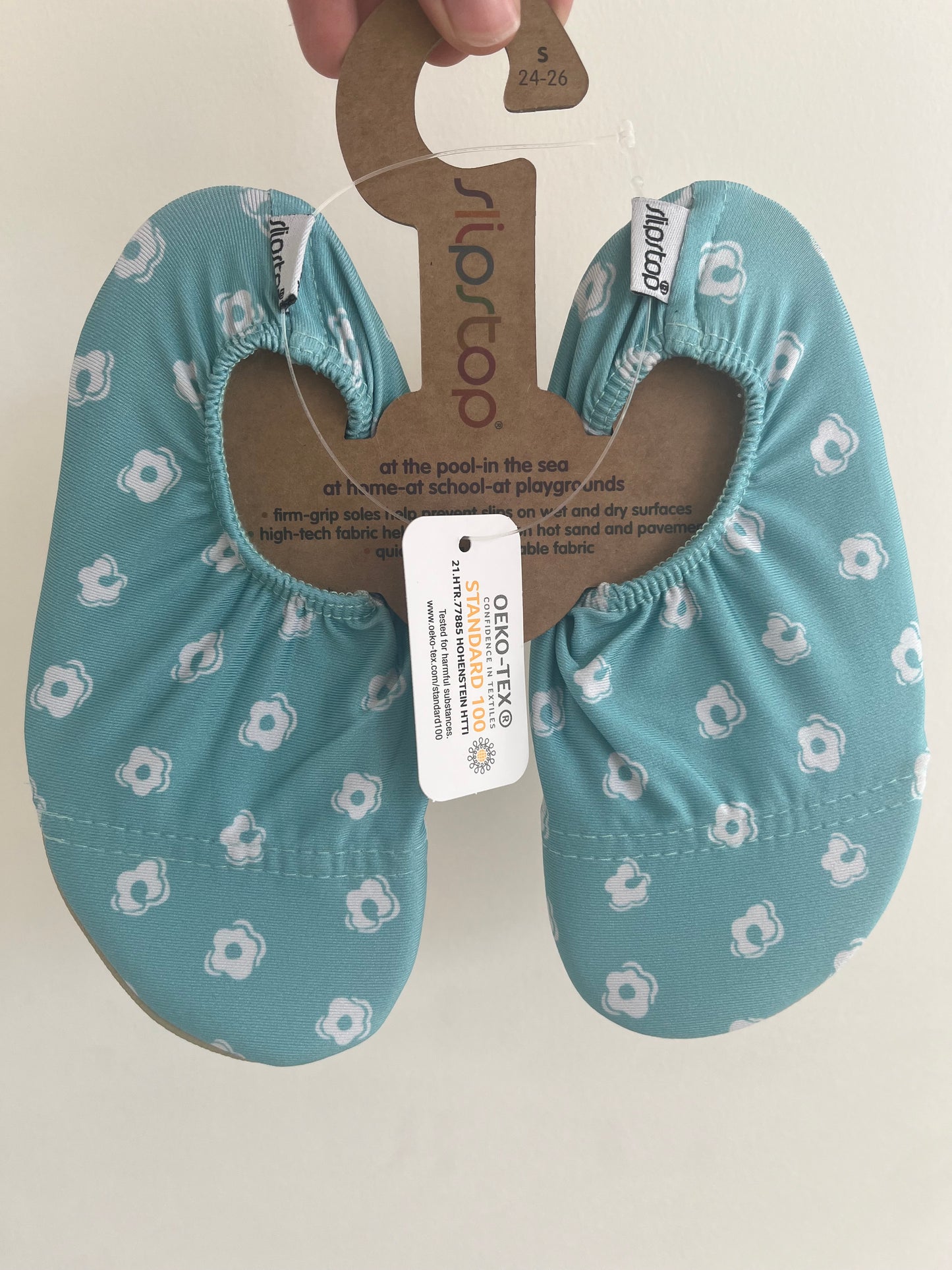 Slip Stop - Mint Flowers