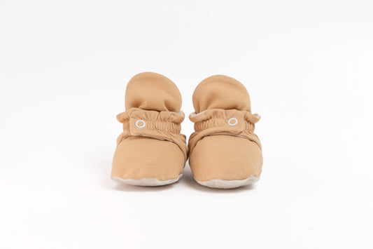 Zás Trás - Baby Booties (Cappuccino Cream)