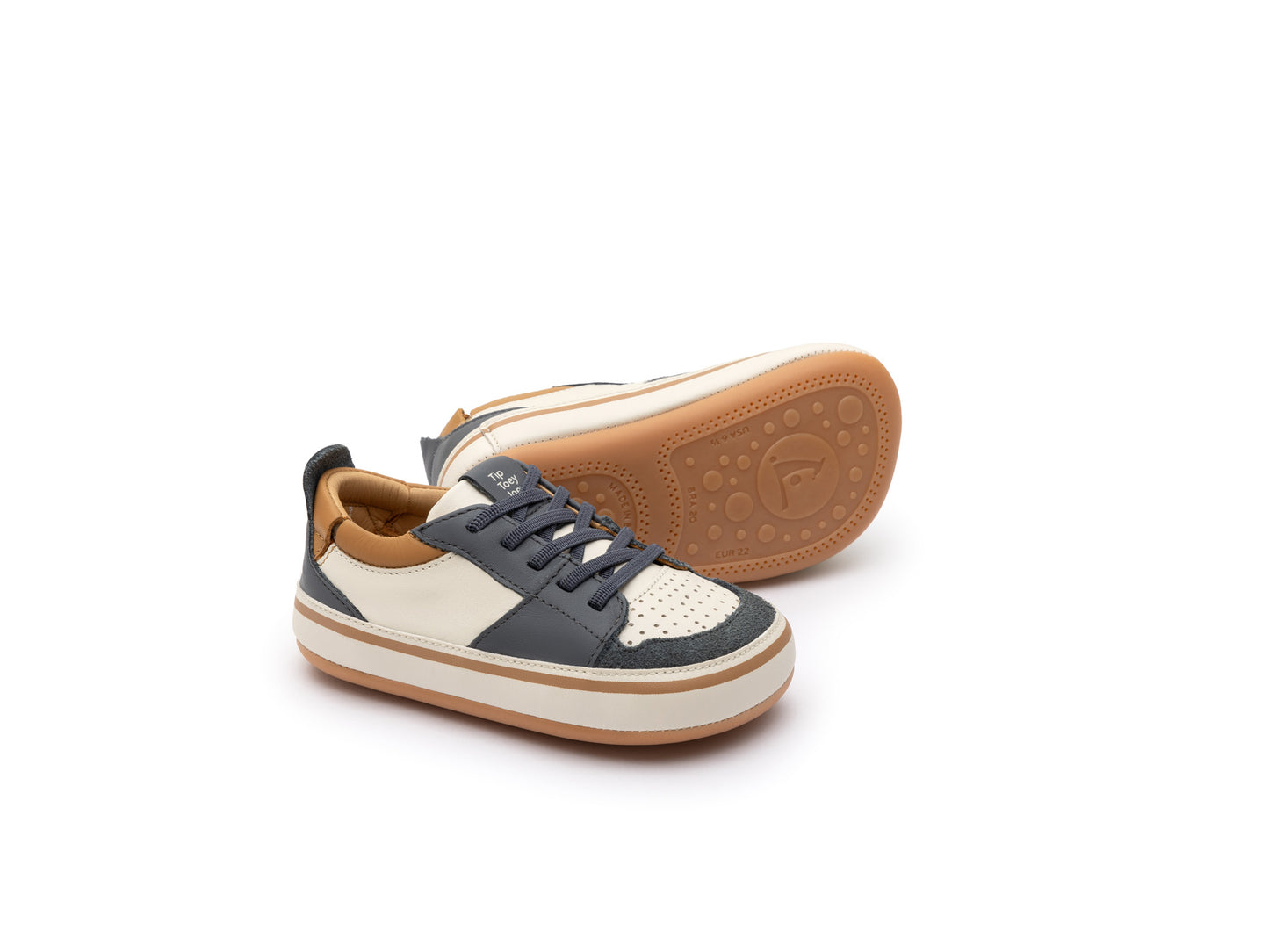 Tip Toey Joey - Ollie (Tapioca, Slate Blue & Hay)