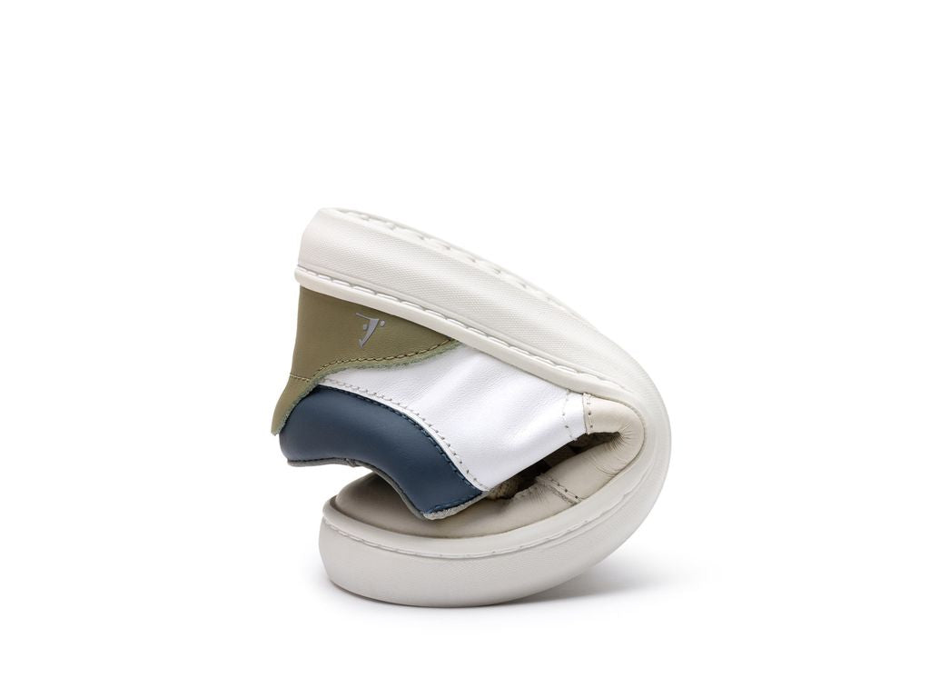 Tip Toey Joey - Ollie (White, Tapioca & Olive Tree)