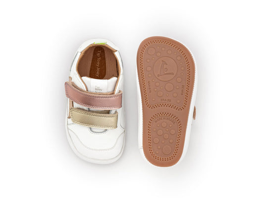 Tip Toey Joey - Landy (White, Champagne & Rose Gold)