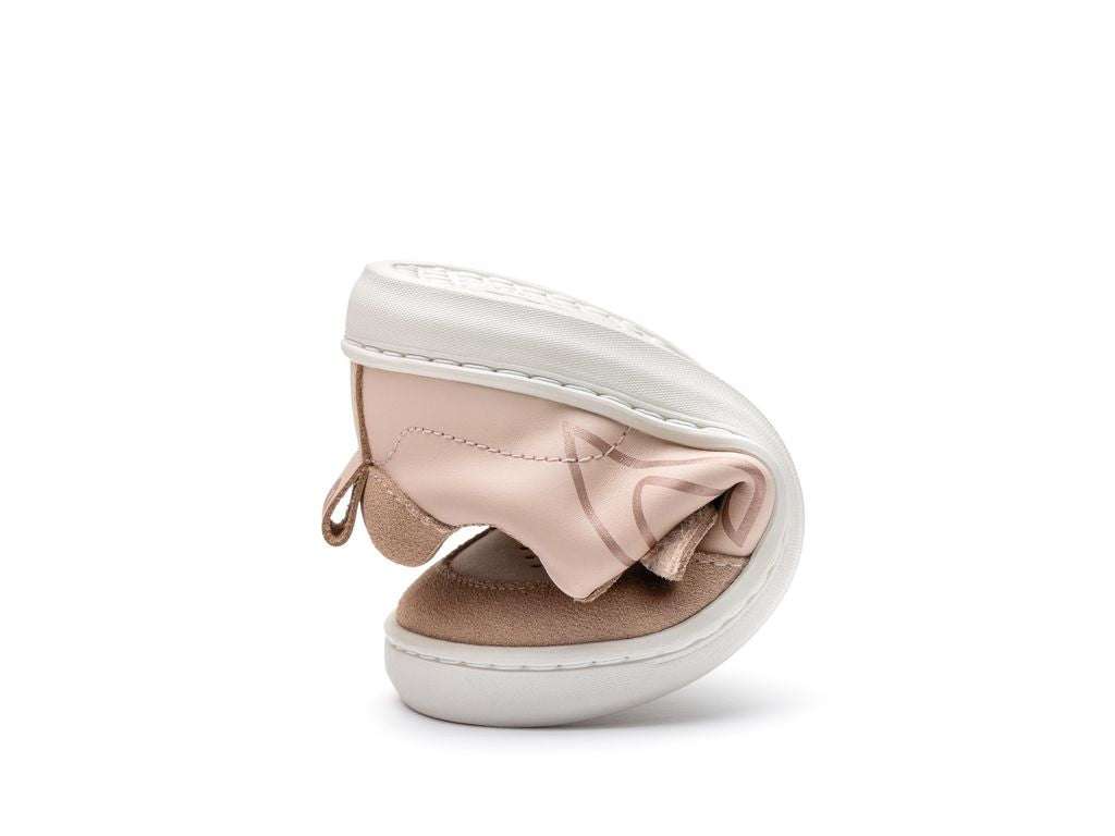 Tip Toey Joey - Outline (Papaya Cream & Rose Smoke Suede)