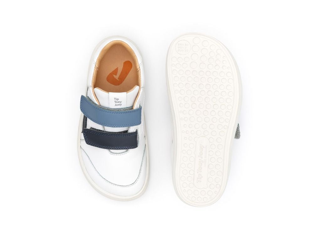 Tip Toey Joey - Landy (White, Navy & Ash)