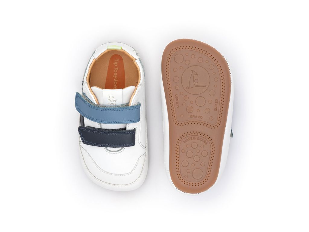 Tip Toey Joey - Landy (White, Navy & Ash)