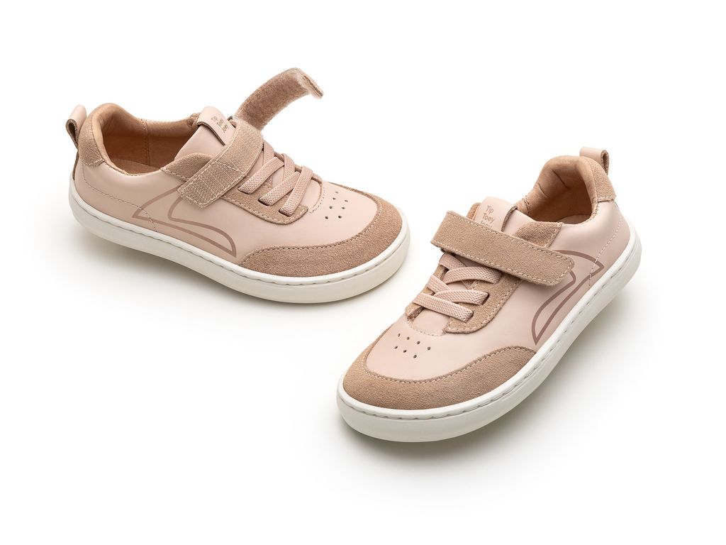 Tip Toey Joey - Outline (Papaya Cream & Rose Smoke Suede)