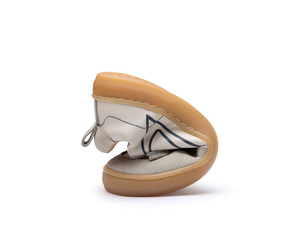 Tip Toey Joey - Outline (Tapioca & Ivory Suede)