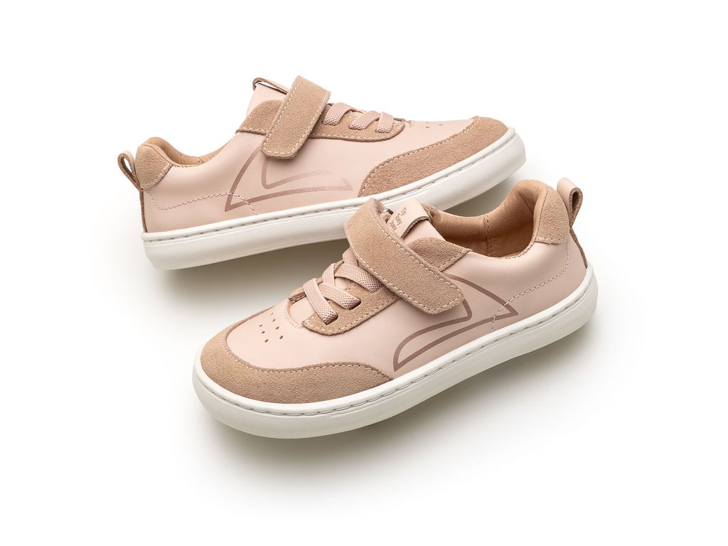 Tip Toey Joey - Outline (Papaya Cream & Rose Smoke Suede)