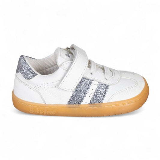 Chetto - Desportivo barefoot (Branco e Prata)