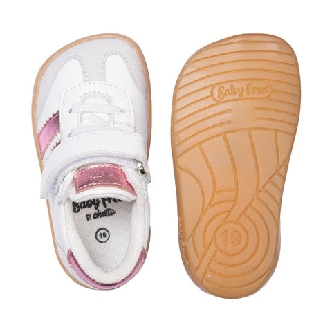 Chetto - Desportivo barefoot (Branco & Rosa)