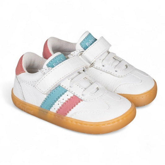 Chetto - Desportivo barefoot (Branco & Turquesa)