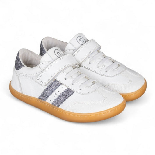 Chetto - Desportivo barefoot (Branco e Prata)