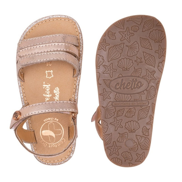 Chetto - Sandália barefoot (Rose Gold)