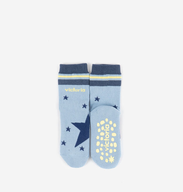 Victoria Barefoot - Meias Antiderrapantes (Azul)