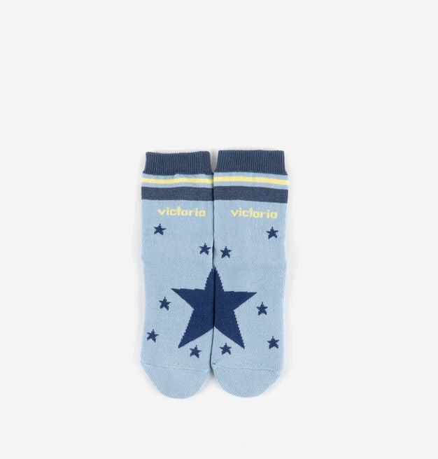 Victoria Barefoot - Meias Antiderrapantes (Azul)