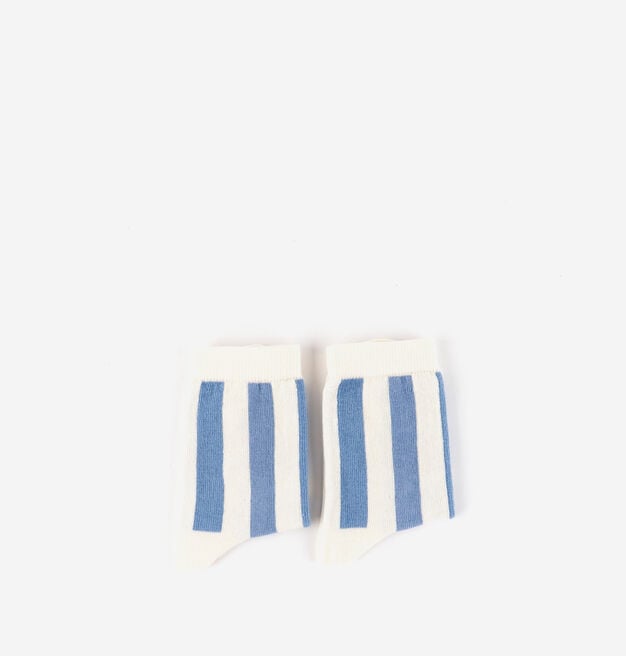 Victoria Barefoot - Meias barefoot riscas (Azul)