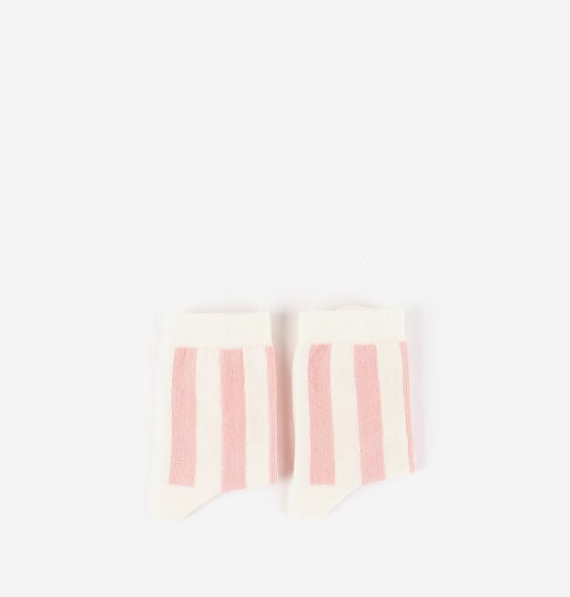 Victoria Barefoot - Meias barefoot riscas (Rosa)