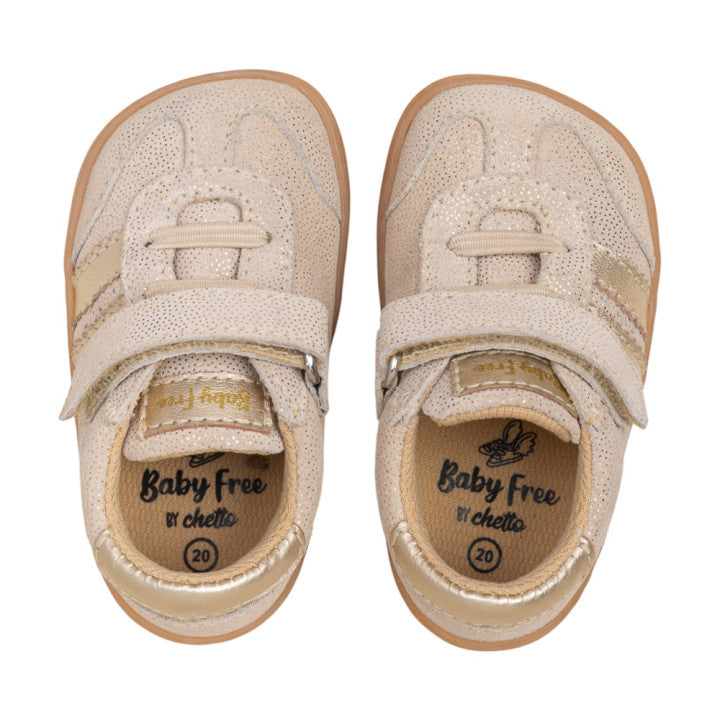 Chetto - Desportivo barefoot (Bege Brilho)