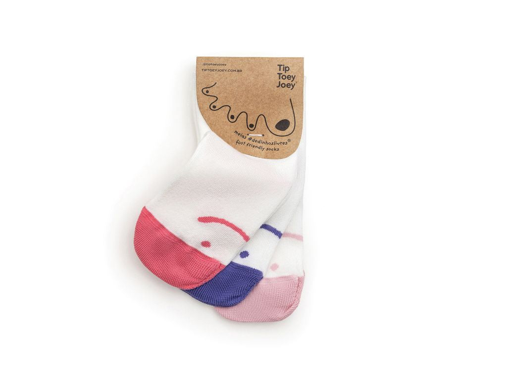 Tip Toey Joey - Kit Meias dedinhos livres (3 pares)
