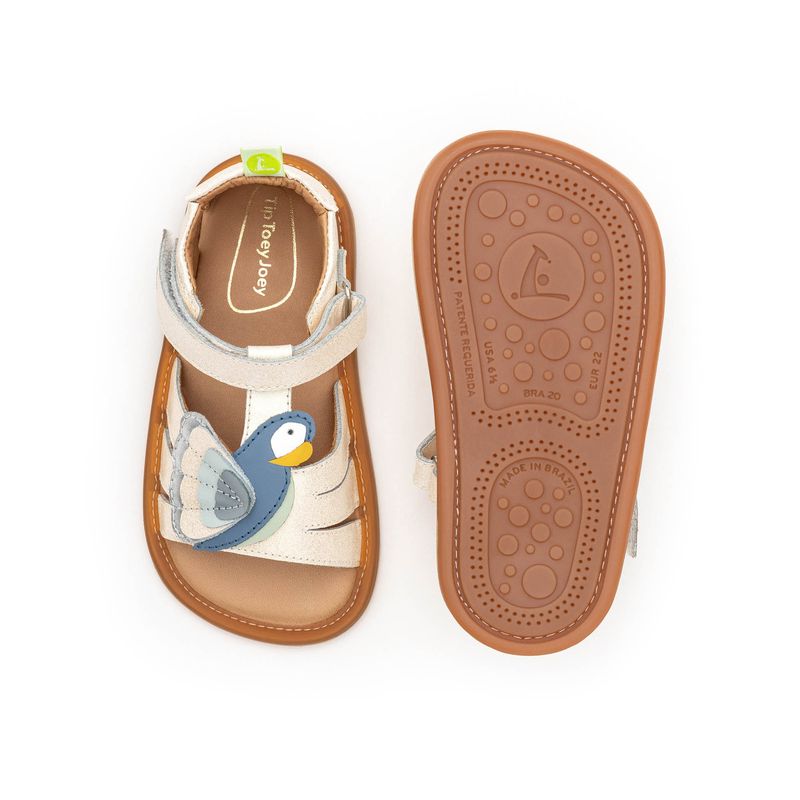 Tip Toey Joey - Macaw (White Dream, Mint & Denim)