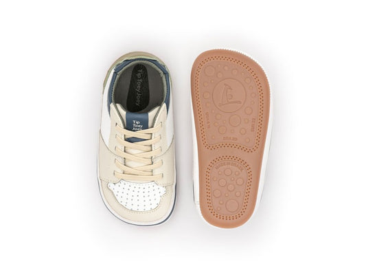 Tip Toey Joey - Ollie (White, Tapioca & Olive Tree)