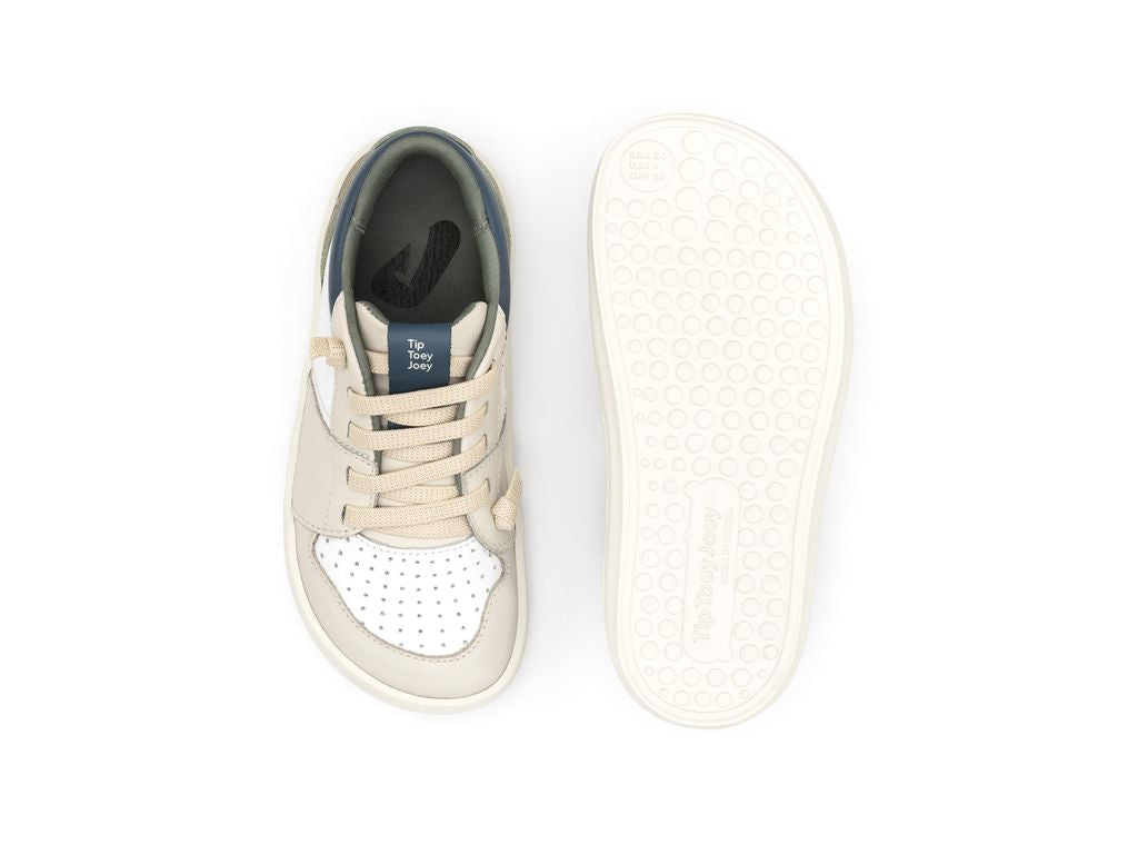 Tip Toey Joey - Ollie (White, Tapioca & Olive Tree)