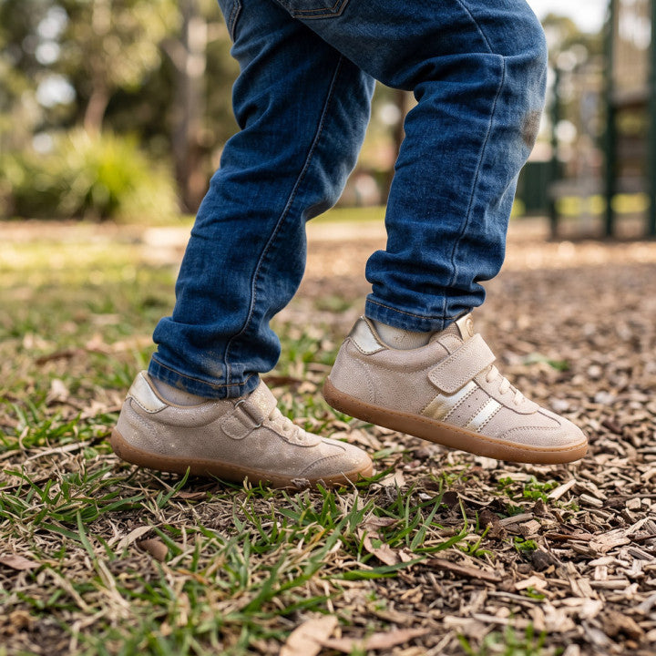 Chetto - Desportivo barefoot (Bege Brilho)